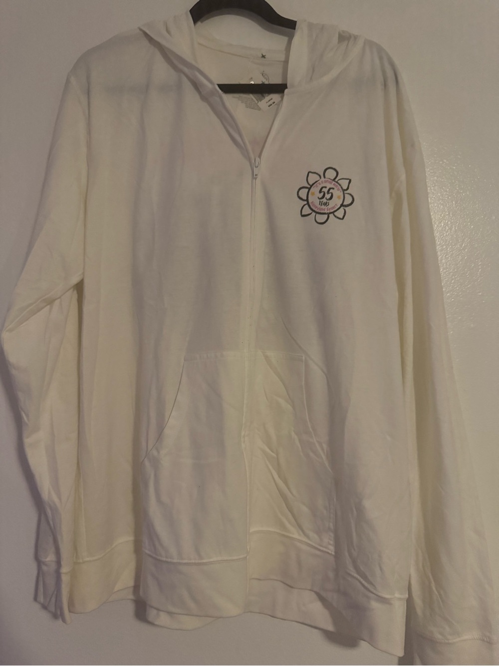 Disneyland It’s A Small World white Zipper Sweater